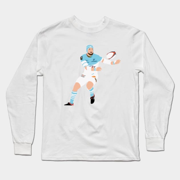 Jean Monribot Aviron Bayonnais Rugby Long Sleeve T Shirt
